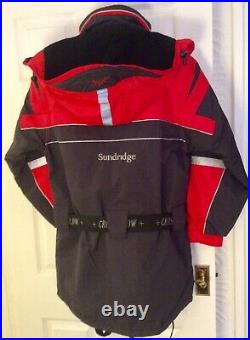 SUNDRIDGE Crossflow Extreme 2pc Flotation Suit, Size Small