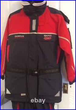 SUNDRIDGE Efgeeco Seafox 2pc Pro Flotation Suit, Size Large