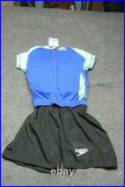 Speedo Kids UV50 2-Piece Flotation Suit Size S/M Blue/Green/Black New