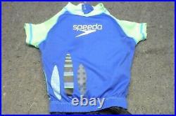 Speedo Kids UV50 2-Piece Flotation Suit Size S/M Blue/Green/Black New