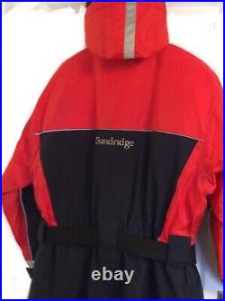 Sundridge 1pc EN-TEC Super- light Thermal Flotation Suit Size =Large