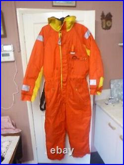 Sundridge Floatation Suit Buoyancy Aid. Size L. Red with Yellow Collar