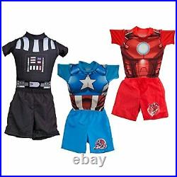 SwimWays Marvel Iron Man Deluxe Float Shorty, M/L (3-4) Pool Floatation Suit