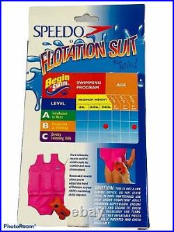 Vintage Speedo Flotation Suit Level B Swim 45-60 Lbs Girls Sz L